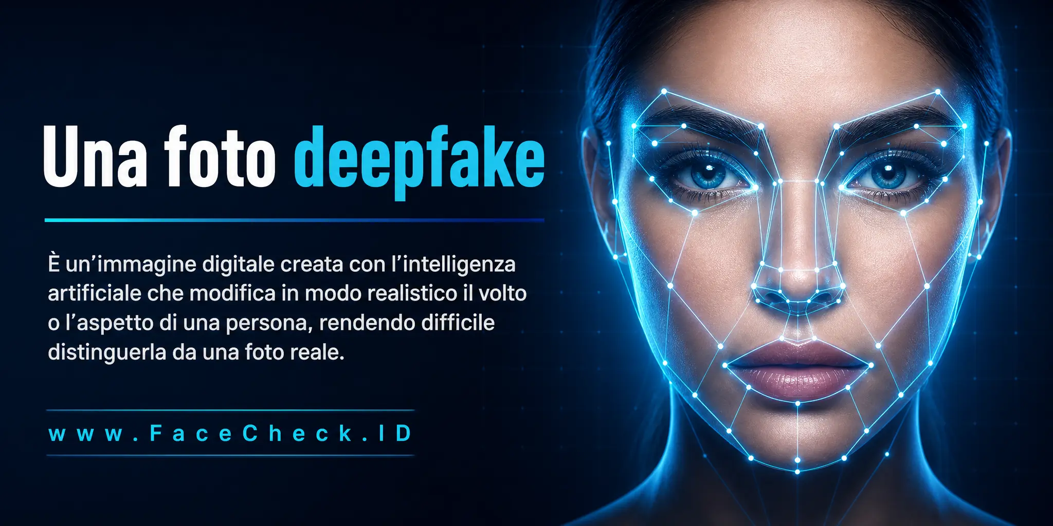 Una foto deepfake è un'immagine digitale creata con l'intelligenza artificiale che modifica in modo realistico il volto o l'aspetto di una persona, rendendo difficile distinguerla da una foto reale.