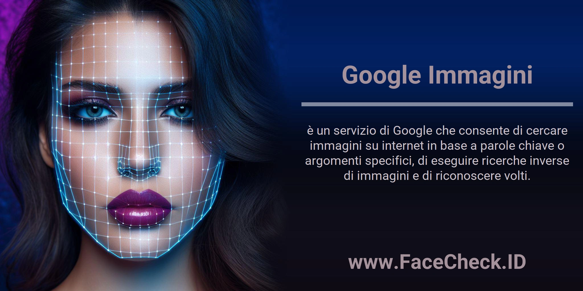 Google Immagini è un servizio di Google che consente di cercare immagini su internet in base a parole chiave o argomenti specifici, di eseguire ricerche inverse di immagini e di riconoscere volti.