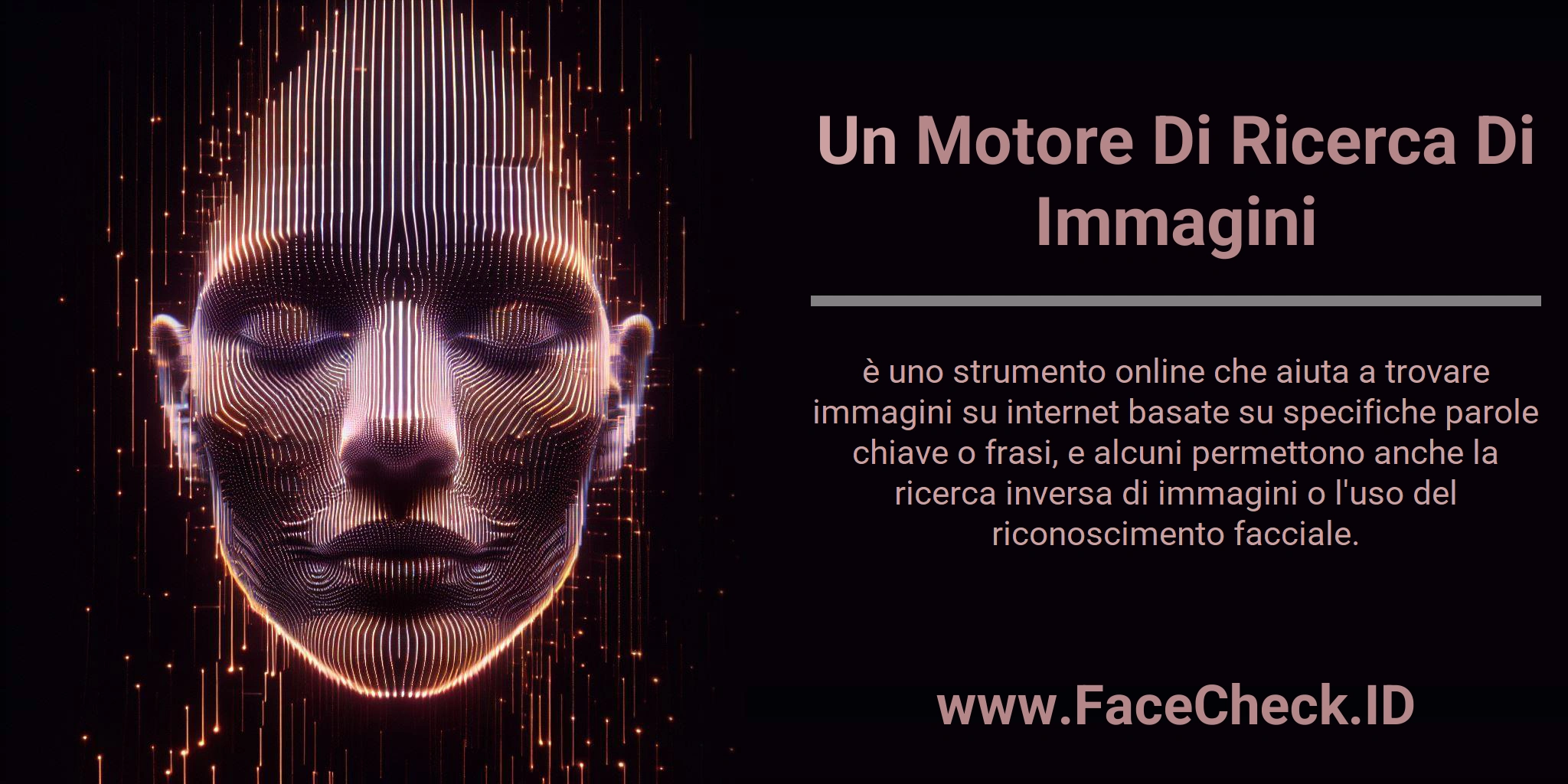 Un Motore Di Ricerca Di Immagini è uno strumento online che aiuta a trovare immagini su internet basate su specifiche parole chiave o frasi, e alcuni permettono anche la ricerca inversa di immagini o l'uso del riconoscimento facciale.