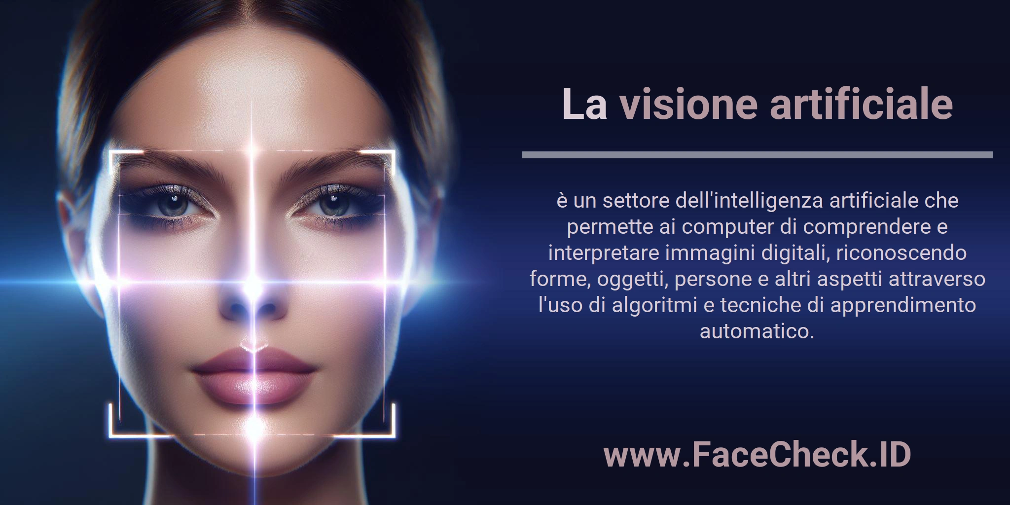 La visione artificiale è un settore dell'intelligenza artificiale che permette ai computer di comprendere e interpretare immagini digitali, riconoscendo forme, oggetti, persone e altri aspetti attraverso l'uso di algoritmi e tecniche di apprendimento automatico.