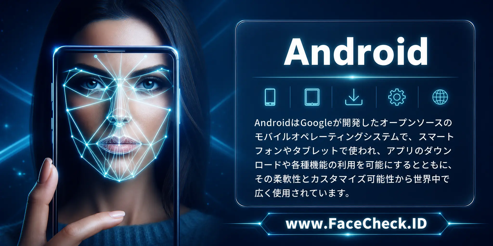「Android」はGoogleが開発したオープンソースのモバイルオペレーティングシステムで、スマートフォンやタブレットで使われ、アプリのダウンロードや各種機能の利用を可能にするとともに、その柔軟性とカスタマイズ可能性から世界中で広く使用されています。
