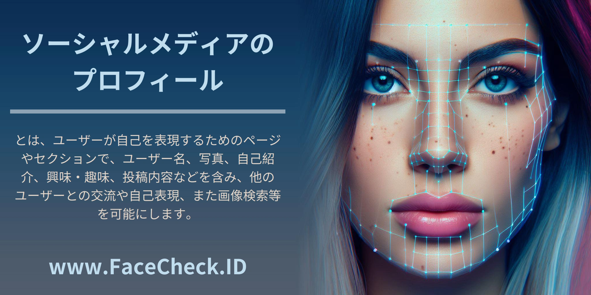 ソーシャルメディアのプロフィールとは、ユーザーが自己を表現するためのページやセクションで、ユーザー名、写真、自己紹介、興味・趣味、投稿内容などを含み、他のユーザーとの交流や自己表現、また画像検索等を可能にします。