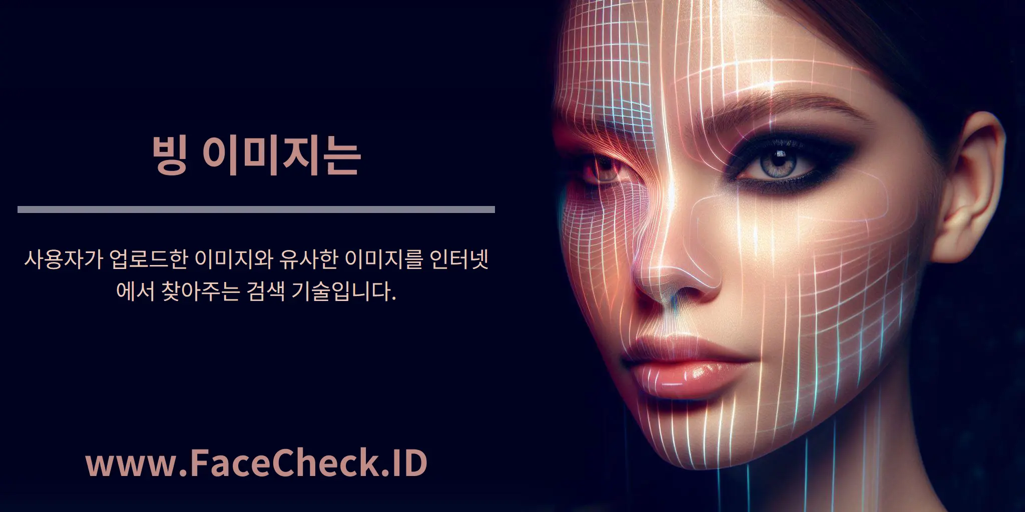 빙 이미지는 사용자가 업로드한 이미지와 유사한 이미지를 인터넷에서 찾아주는 검색 기술입니다.