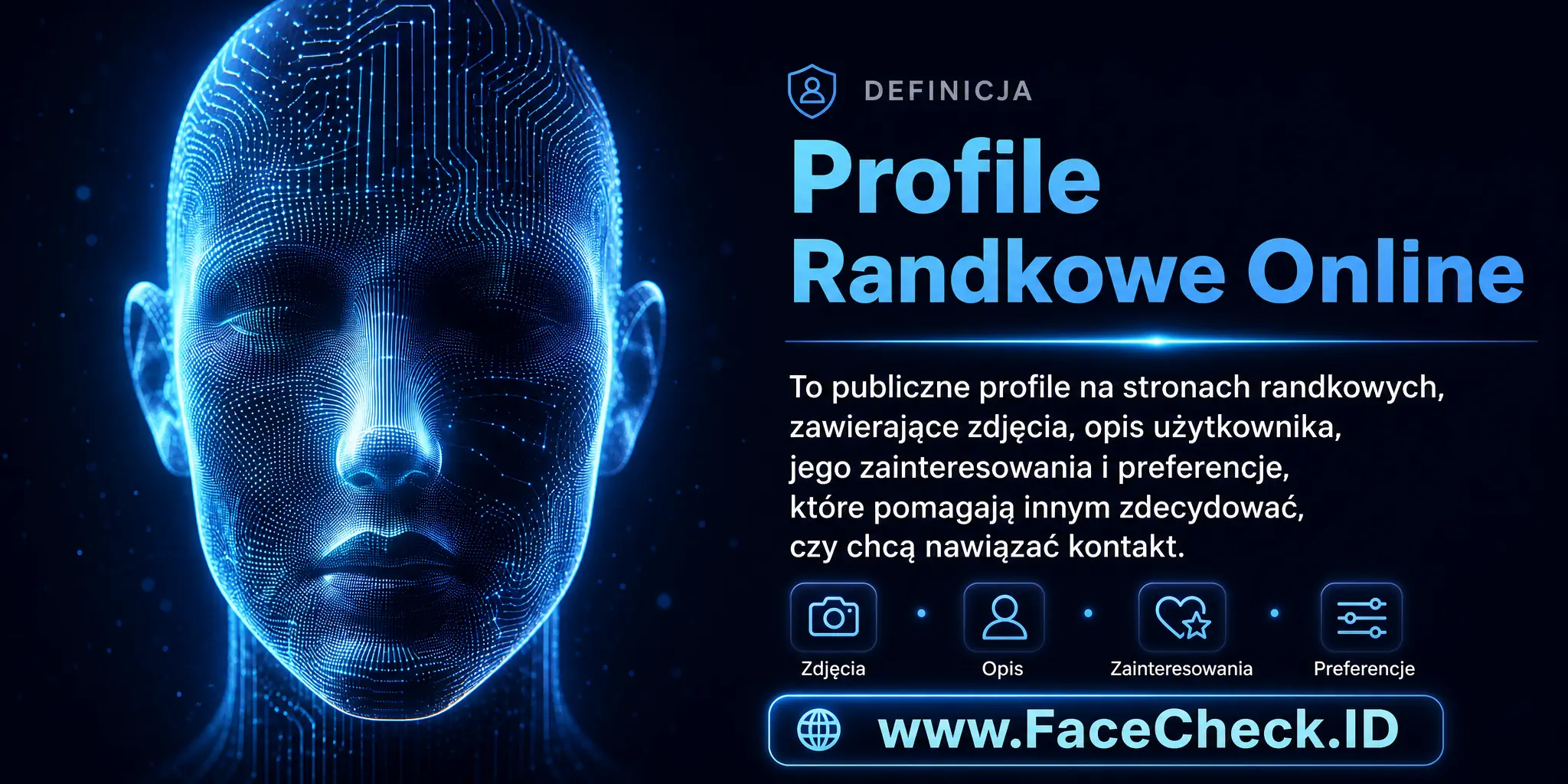 Profile Randkowe Online to publiczne profile na stronach randkowych, zawierające zdjęcia, opis użytkownika, jego zainteresowania i preferencje, które pomagają innym zdecydować, czy chcą nawiązać kontakt.