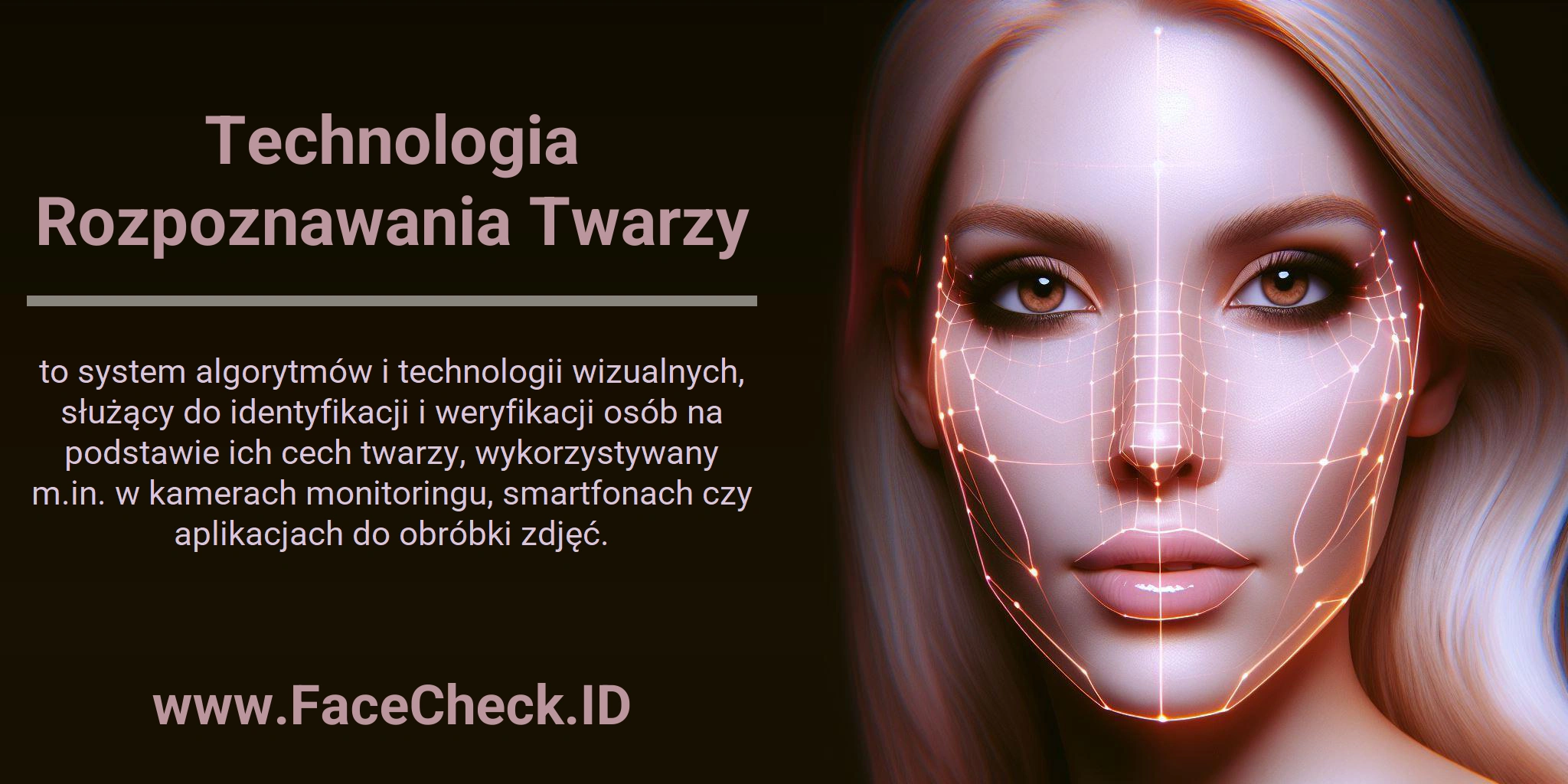 Technologia Rozpoznawania Twarzy to system algorytmów i technologii wizualnych, służący do identyfikacji i weryfikacji osób na podstawie ich cech twarzy, wykorzystywany m.in. w kamerach monitoringu, smartfonach czy aplikacjach do obróbki zdjęć.