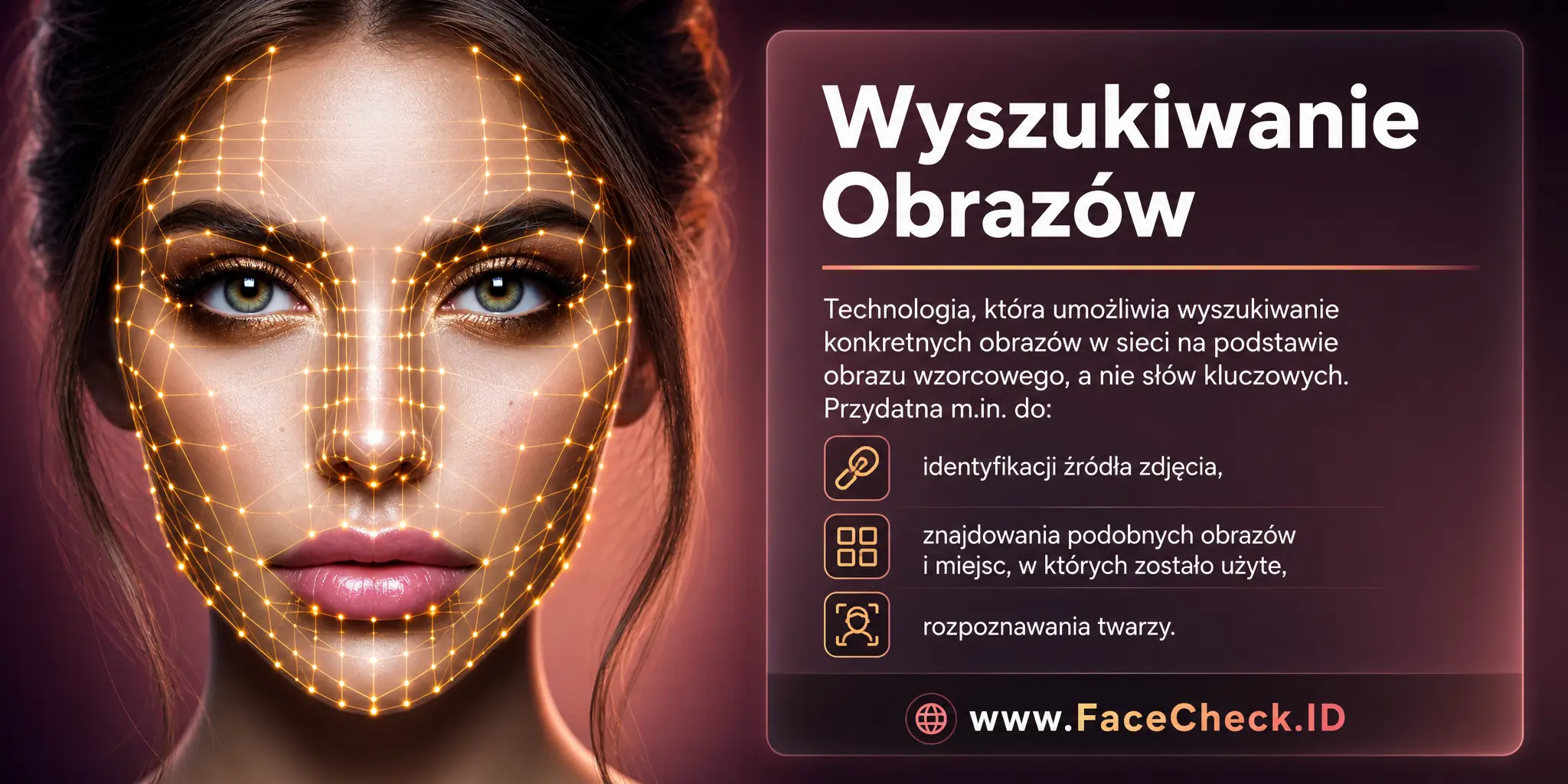 Wyszukiwanie Obrazów to technologia umożliwiająca poszukiwanie konkretnych obrazów w sieci na podstawie obrazu wzorcowego, a nie słów kluczowych, co jest przydatne w mediach społecznościowych do identyfikacji źródła obrazu, wyszukiwania podobnych czy sprawdzenia, gdzie indziej został użyty, a także umożliwia rozpoznawanie twarzy.
