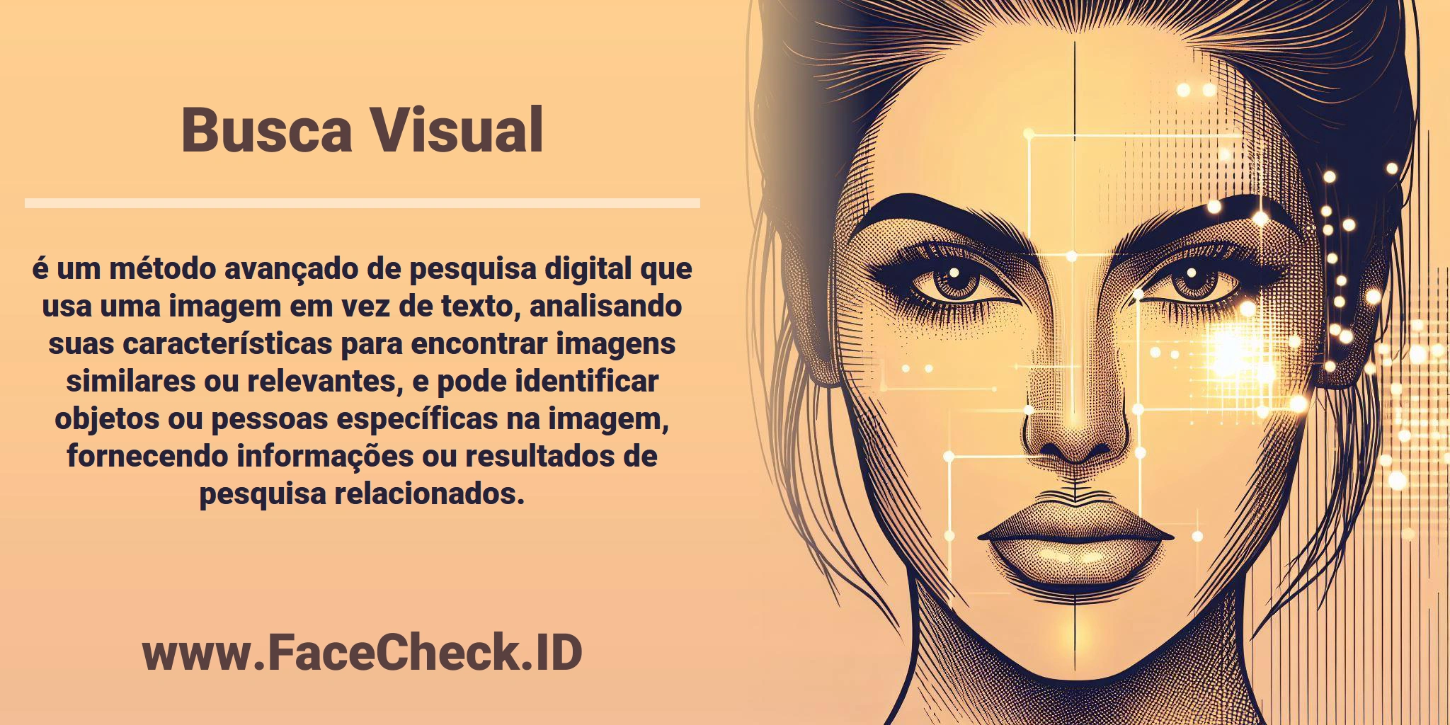 <b>Busca Visual</b> é um método avançado de pesquisa digital que usa uma imagem em vez de texto, analisando suas características para encontrar imagens similares ou relevantes, e pode identificar objetos ou pessoas específicas na imagem, fornecendo informações ou resultados de pesquisa relacionados.