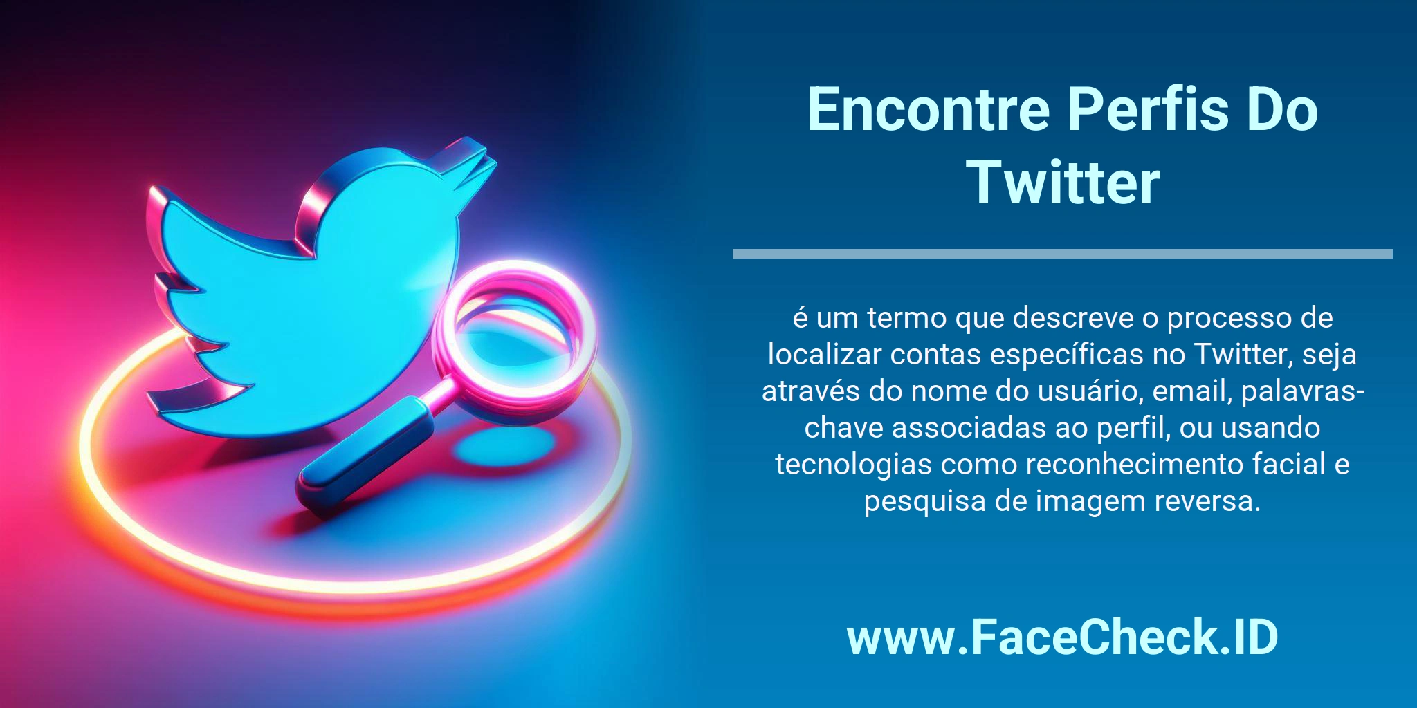 Encontre Perfis Do Twitter é um termo que descreve o processo de localizar contas específicas no Twitter, seja através do nome do usuário, email, palavras-chave associadas ao perfil, ou usando tecnologias como reconhecimento facial e pesquisa de imagem reversa.