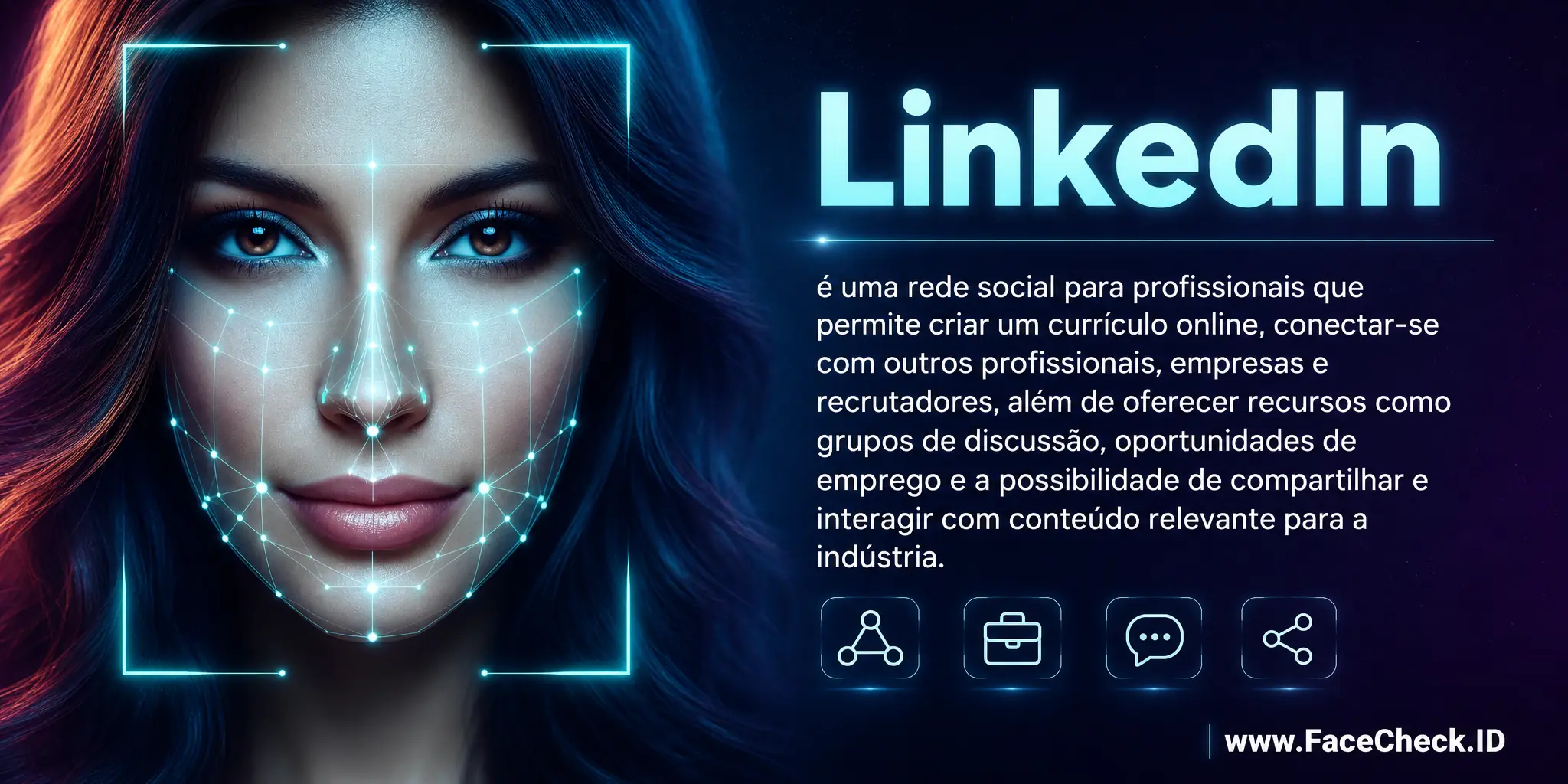 LinkedIn é uma rede social para profissionais que permite criar um currículo online, conectar-se com outros profissionais, empresas e recrutadores, além de oferecer recursos como grupos de discussão, oportunidades de emprego e a possibilidade de compartilhar e interagir com conteúdo relevante para a indústria.