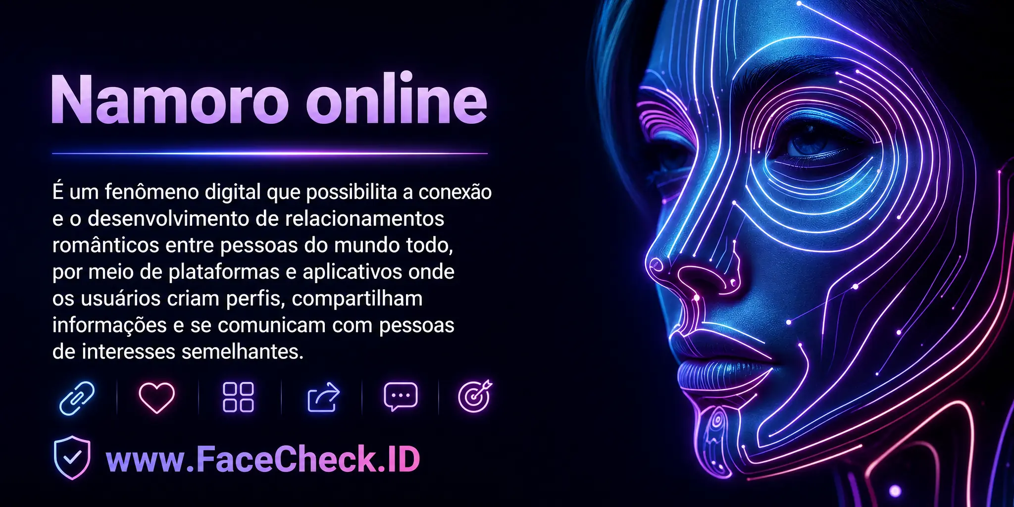 Namoro online é um fenômeno digital que possibilita a conexão e potencial relacionamento romântico entre pessoas do mundo todo através de plataformas ou aplicativos onde os usuários criam perfis, compartilham informações e se comunicam com outros de interesses similares.