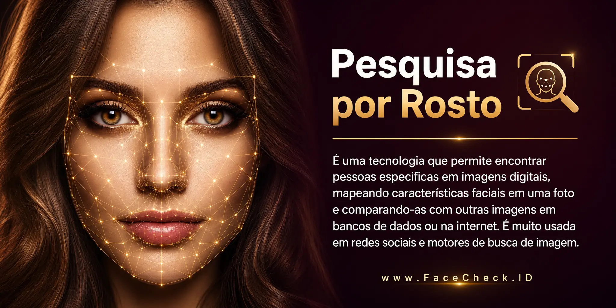 Pesquisa Por Rosto é uma tecnologia que permite encontrar pessoas específicas em imagens digitais, mapeando características faciais em uma foto e comparando-as com outras imagens em bancos de dados ou na internet, sendo muito usada em redes sociais e motores de busca de imagem.