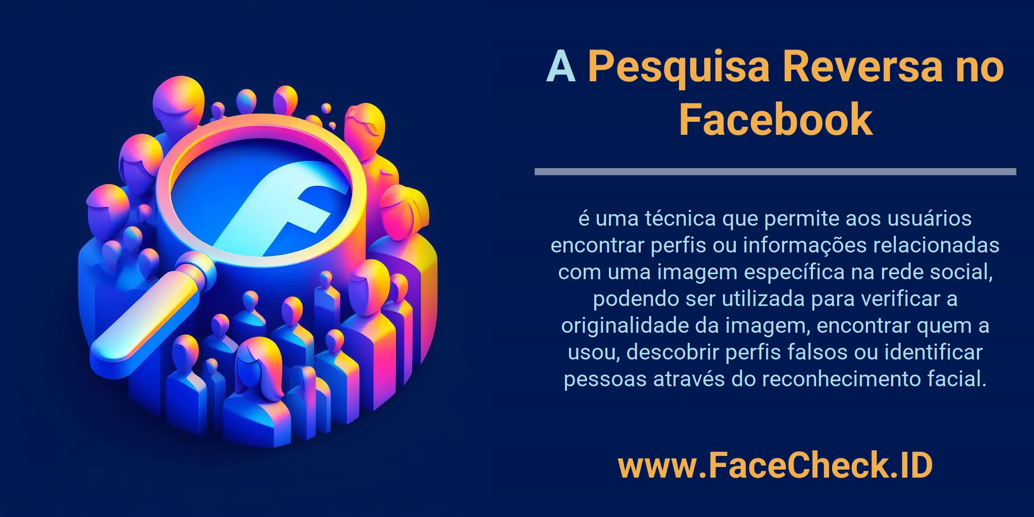 A Pesquisa Reversa no Facebook é uma técnica que permite aos usuários encontrar perfis ou informações relacionadas com uma imagem específica na rede social, podendo ser utilizada para verificar a originalidade da imagem, encontrar quem a usou, descobrir perfis falsos ou identificar pessoas através do reconhecimento facial.