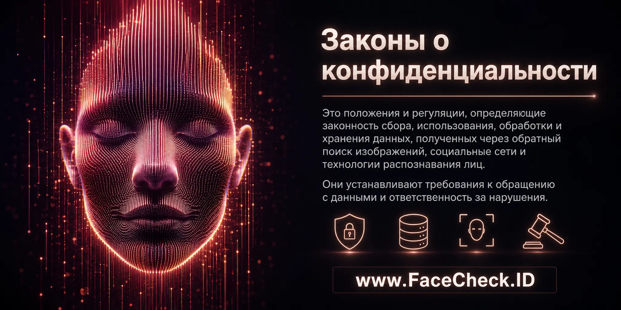 Законы О Конф это положения и регуляции, регулирующие использование, обработку и хранение данных, полученных через обратный поиск изображений, социальные сети и поиск лиц, определяющие законность действий с данными и устанавливающие санкции за нарушения.