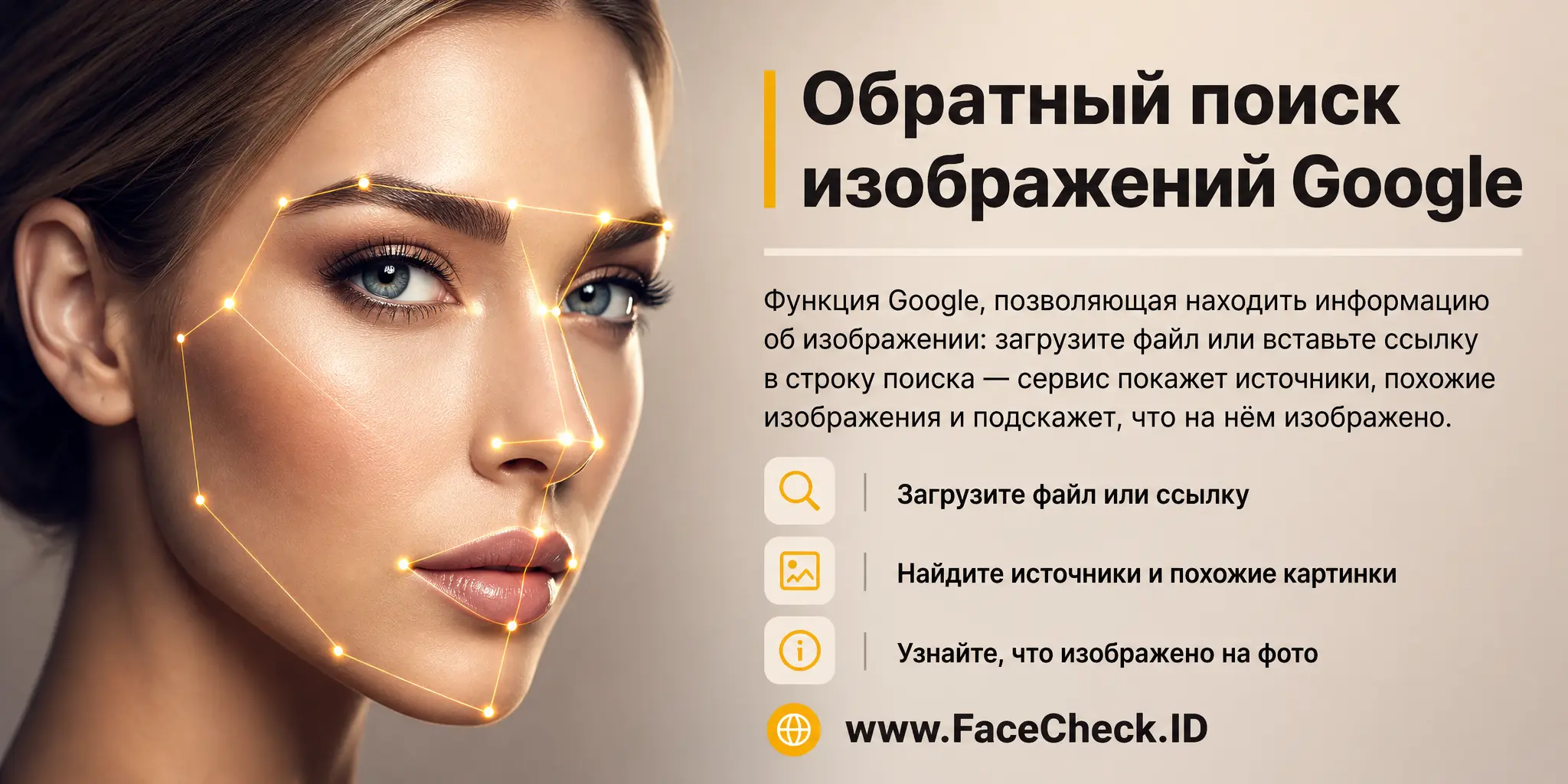 Обратный поиск изображений Google это функция Google, позволяющая пользователям находить информацию об изображении, загружая его или вставляя ссылку на него в поисковую строку, а также предлагающая подобные изображения и информацию о том, что на нем изображено.