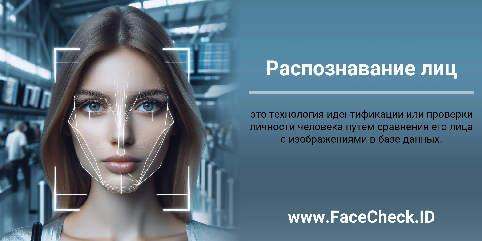 Распознавание лиц это технология идентификации или проверки личности человека путем сравнения его лица с изображениями в базе данных.
