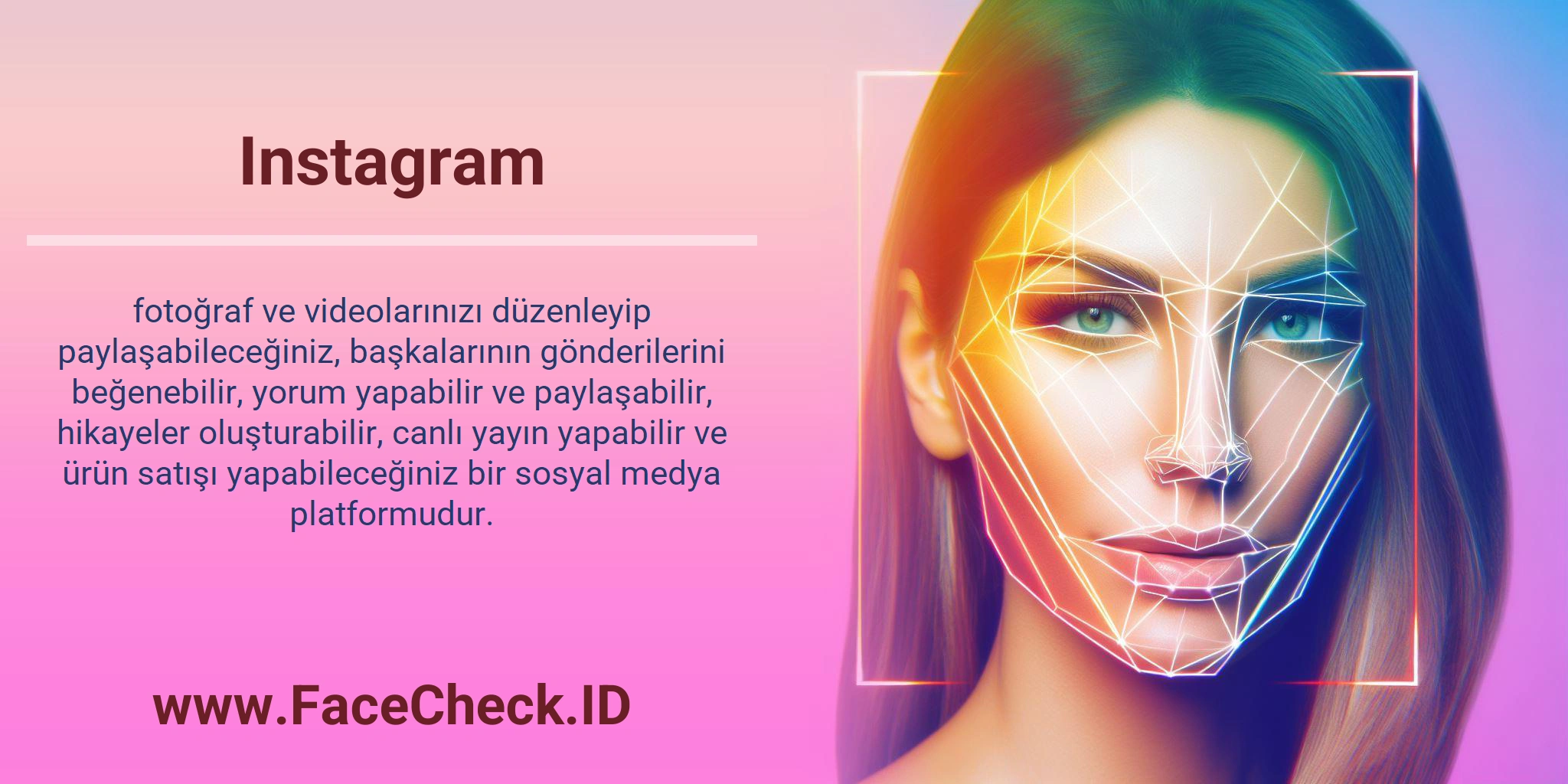 Instagram fotoğraf ve videolarınızı düzenleyip paylaşabileceğiniz, başkalarının gönderilerini beğenebilir, yorum yapabilir ve paylaşabilir, hikayeler oluşturabilir, canlı yayın yapabilir ve ürün satışı yapabileceğiniz bir sosyal medya platformudur.