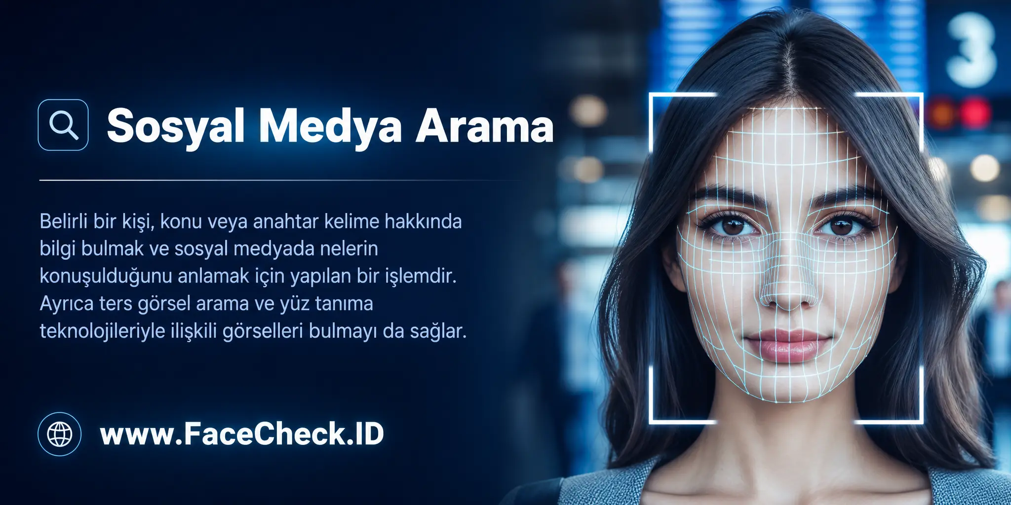 Sosyal medya arama belirli bir kişi, konu veya anahtar kelime hakkında bilgi bulmak ve sosyal medyada ne konuşulduğunu anlamak için sosyal medya platformlarında yapılan bir işlem olup, aynı zamanda ters resim arama ve yüz tanıma teknolojileri ile görsel bulmayı da sağlar.