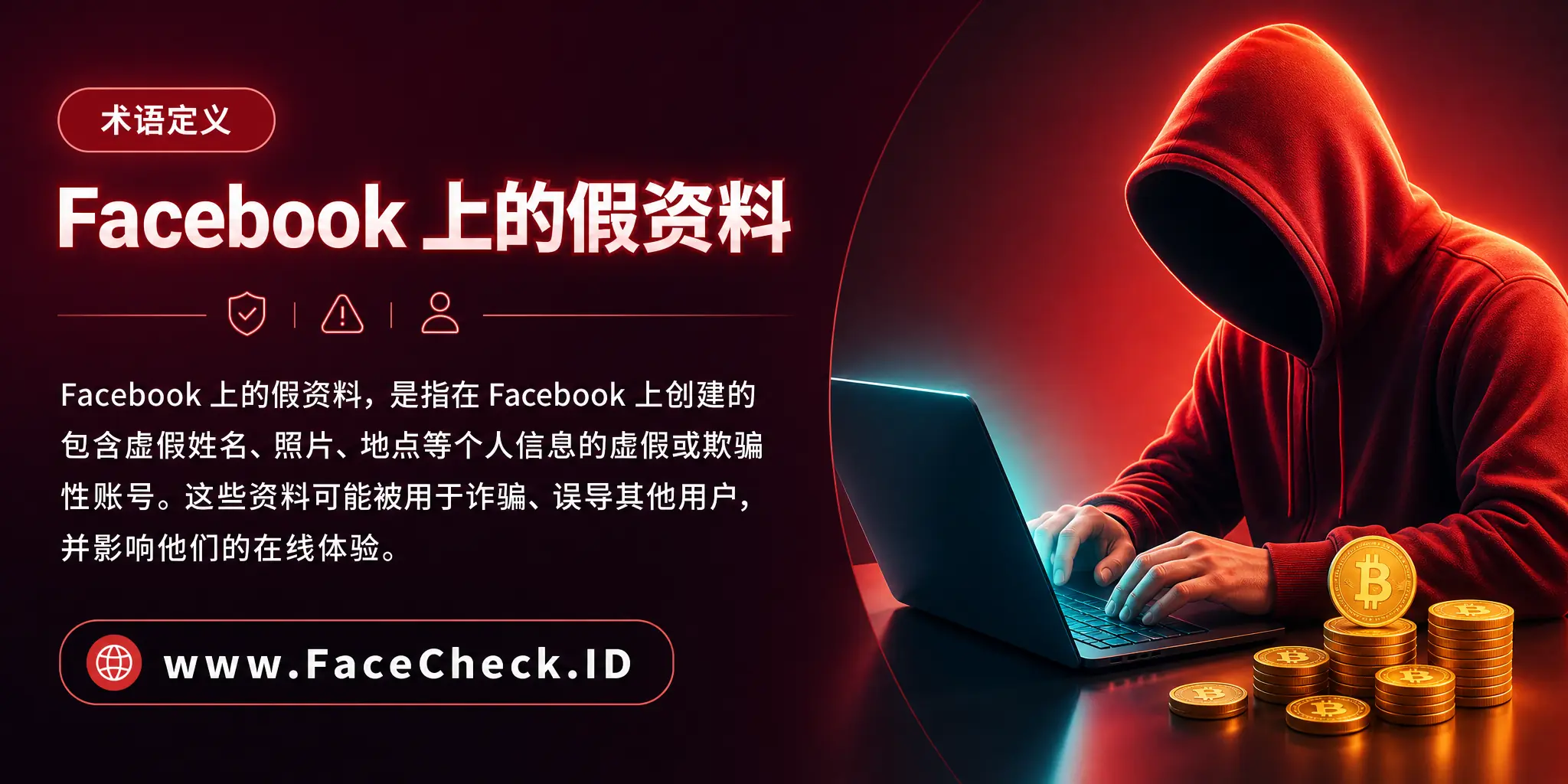 Facebook上的假资料是指在Facebook上创建的包含虚假姓名、照片、地点等个人信息的虚假或欺骗性资料，这些资料可能被用来诈骗、误导其他用户，影响他们的在线体验。
