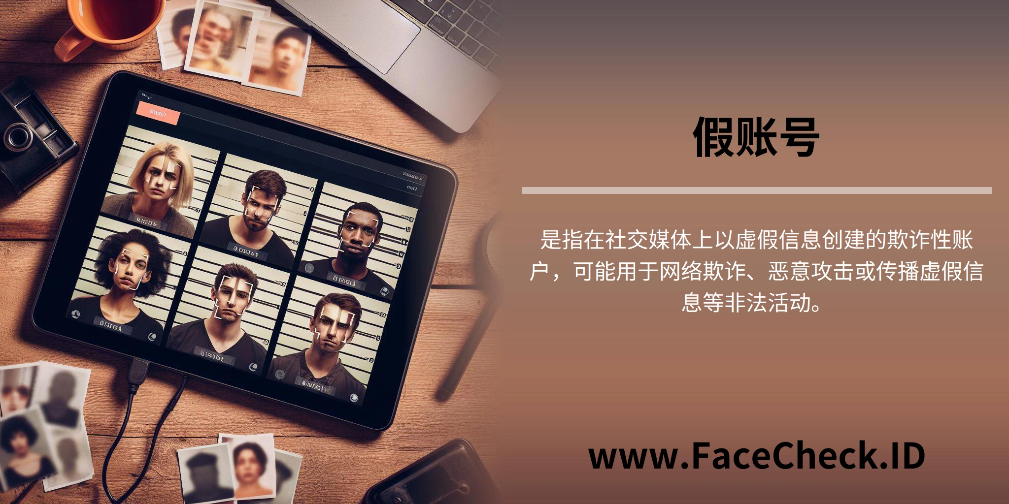 <b>假账号</b>是指在社交媒体上以虚假信息创建的欺诈性账户，可能用于网络欺诈、恶意攻击或传播虚假信息等非法活动。