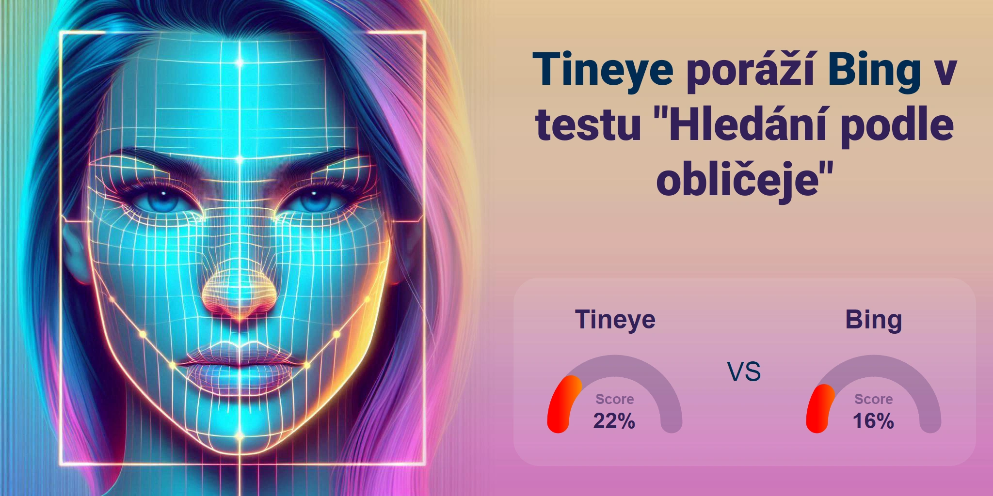 Který je lepší pro vyhledávání obličejů: <br>Tineye nebo Bing?