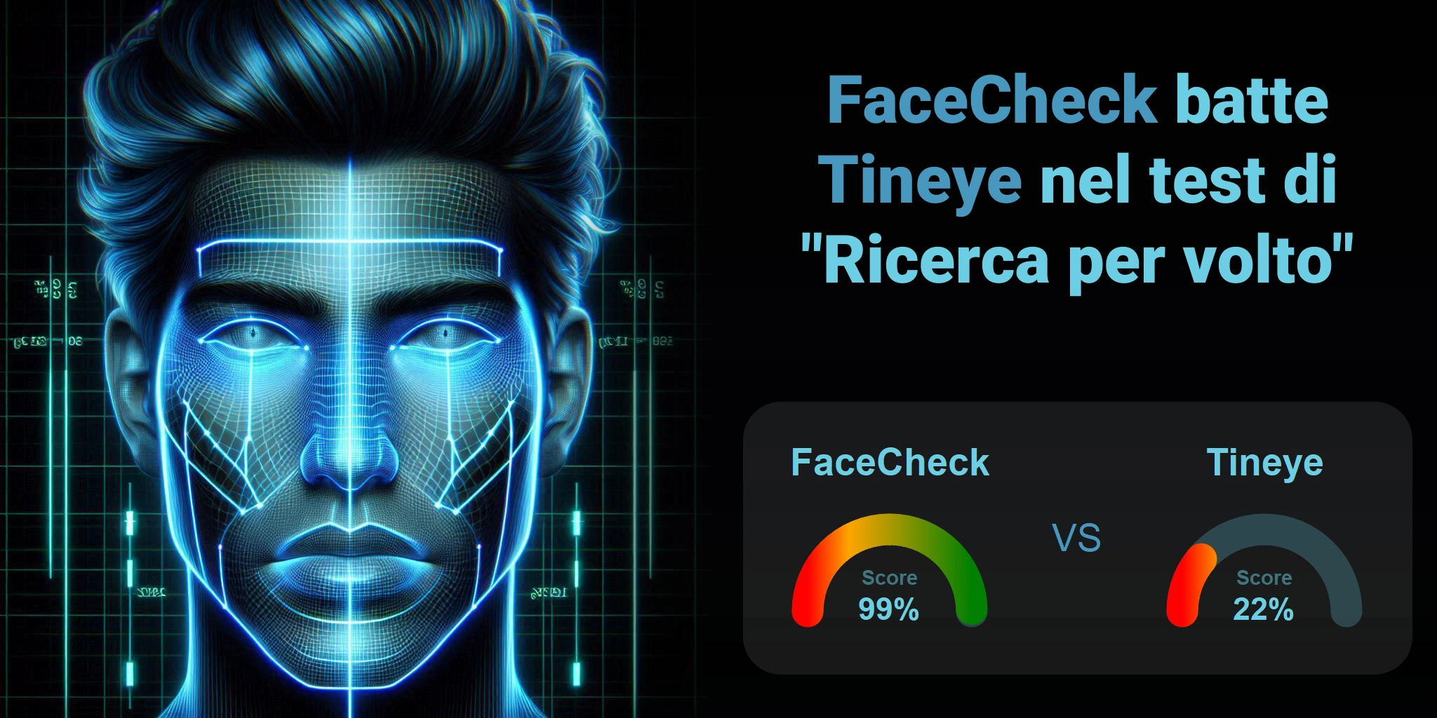 Qual è migliore per la ricerca di volti: <br>FaceCheck o Tineye?
