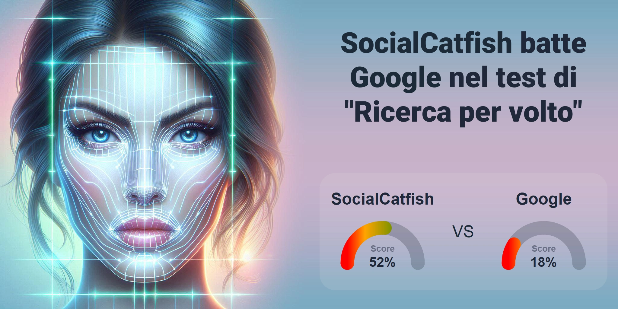 Qual è migliore per la ricerca di volti: <br>Google o SocialCatfish?