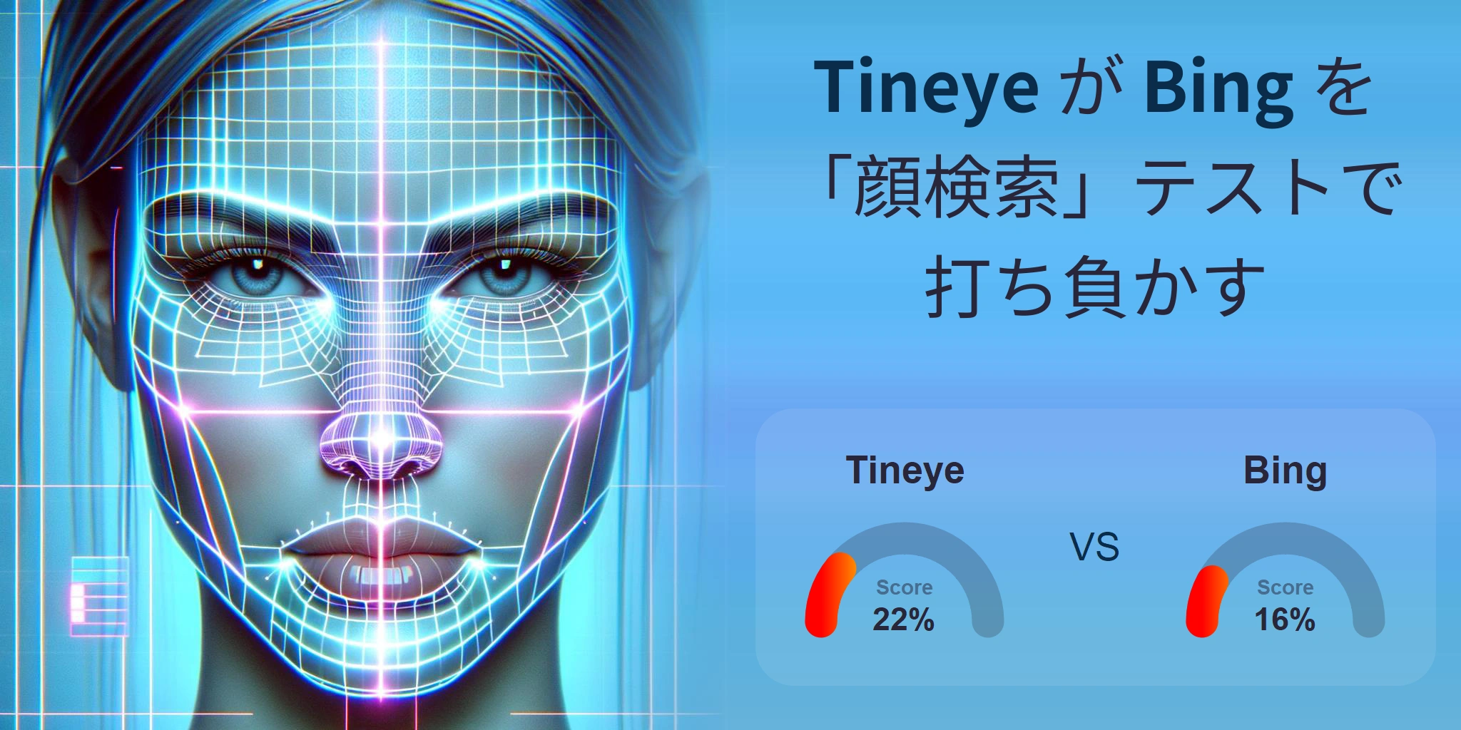 顔検索に最適なのはどちら？：Tineye か Bing?