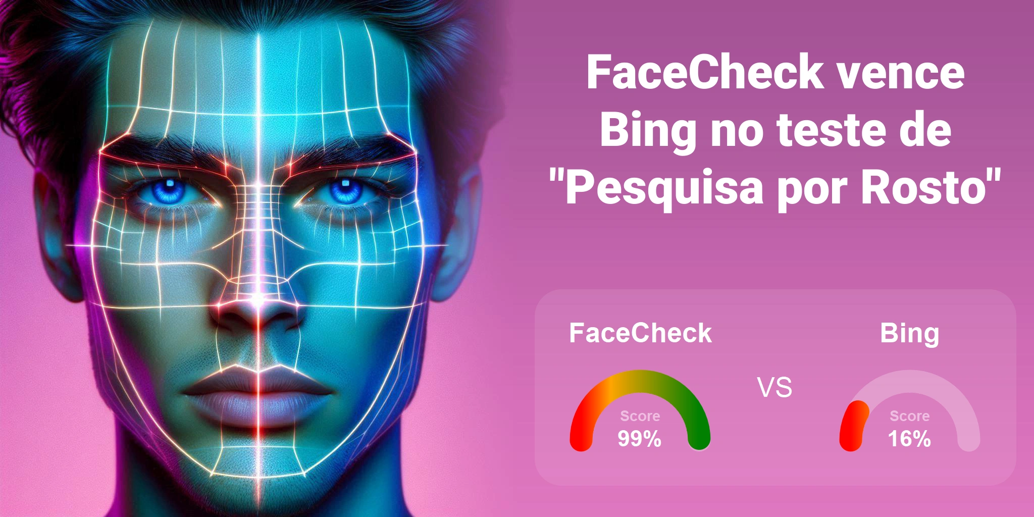 Qual é melhor para busca de rostos: <br>FaceCheck ou Bing?