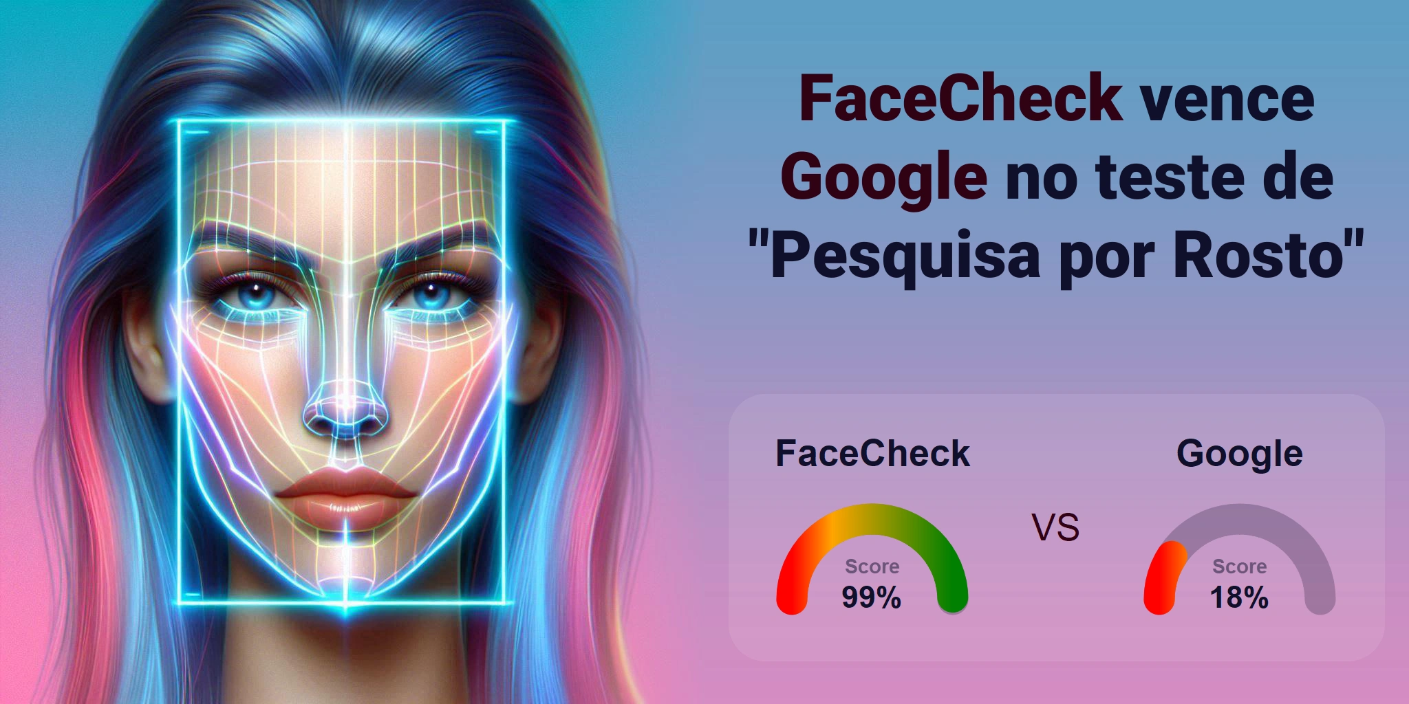 Qual é melhor para busca de rostos: <br>FaceCheck ou Google?